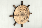 Nautical Perpetual Calendar Ship Wheel SVG Bundle | 3D Laser Cut Digital Files