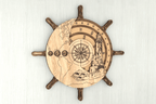 Nautical Perpetual Calendar Ship Wheel SVG Bundle | 3D Laser Cut Digital Files